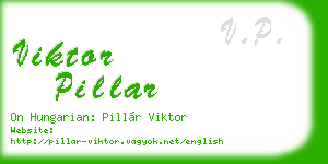 viktor pillar business card